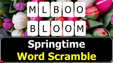 unscramble blossom